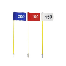 Custom Printed Numbers Golf Flag Banner Pole For Golf Course